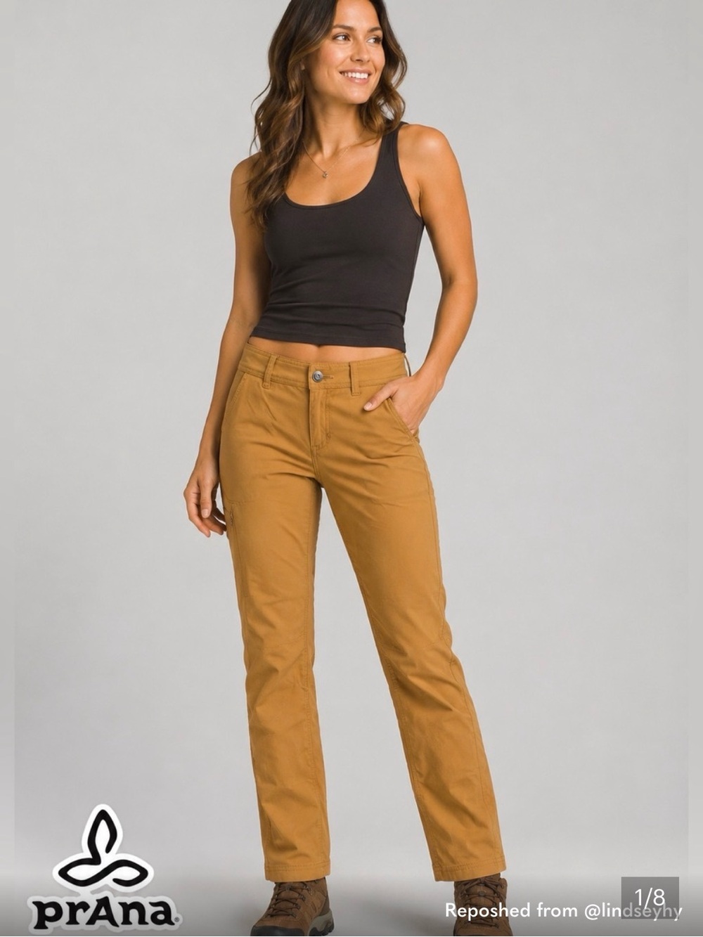 prAna Women's Gorpcore Short Lightweight Leg Stretch Yellow Hiking Pants Size 8